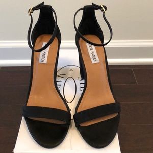 Steve Madden Declair Black Nubuck Shoes